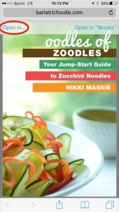 You also have the choice to open it in another app of your choice. To do this, tap the top of the file and choose "Open with..."