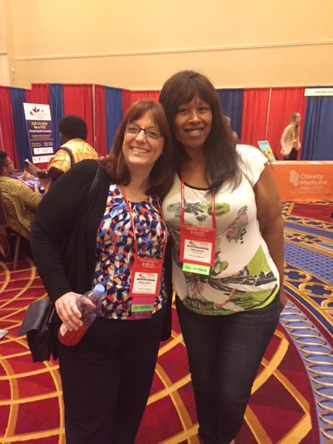 Nik and I in the exhibitor hall.